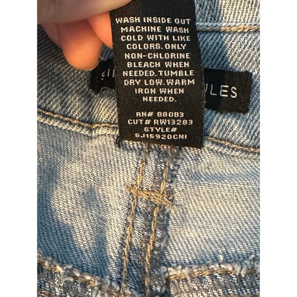 Sincerely Jules blue cut out high waist shorts size 29 - Picture 5 of 8